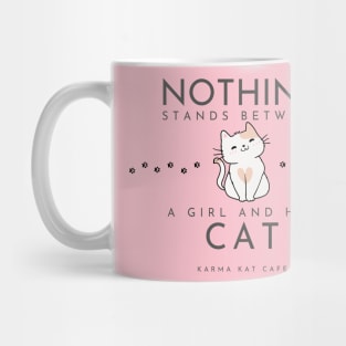 A girl and her cat Mug